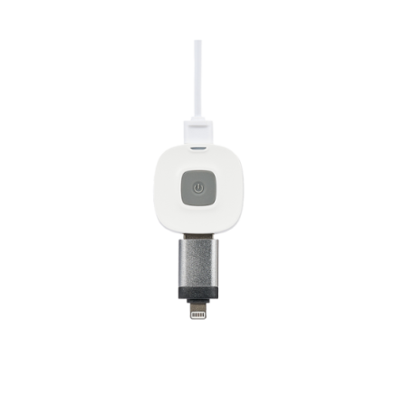 Adapter zasilający QBee z przewodem USB i końcówką Lightning