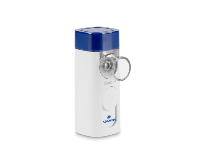 Nebulizator siateczkowy Air Pro — kompaktowe urządzenie do inhalacji, widok produktu z przodu.