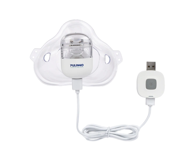 Nebulizator siateczkowy QBee, kompaktowe urządzenie do terapii wziewnej, widok produktu.